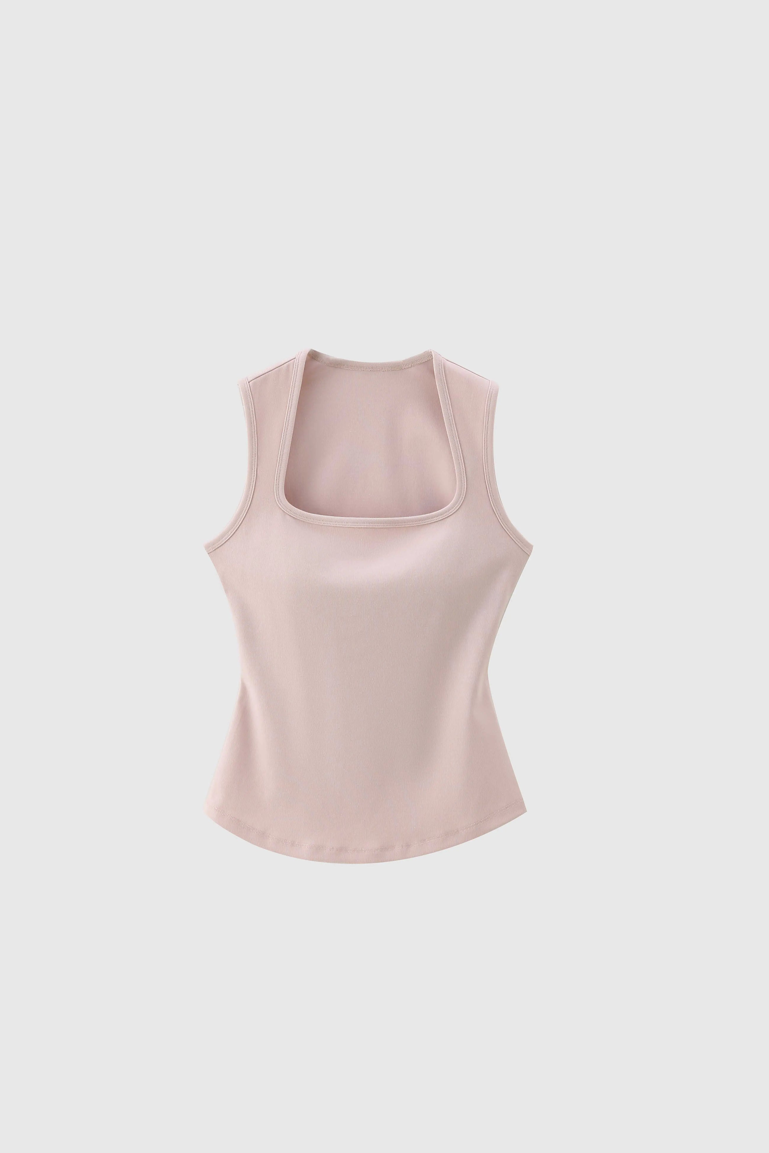 Square Neck Wide Strap Tank Top Nuage