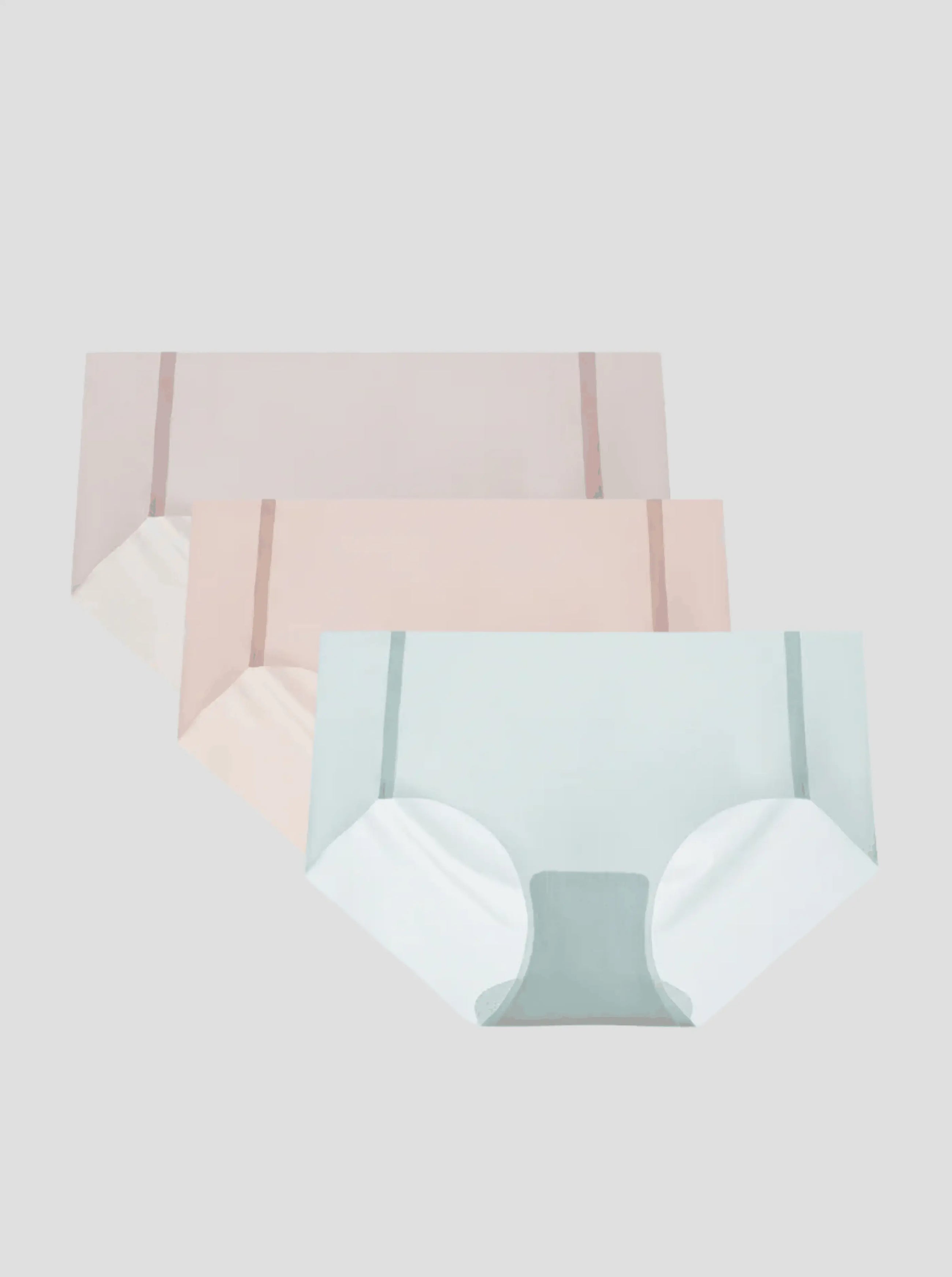 NuCloud Original Bikini 3-pack low-rise seamless breathable panties with cotton gusset in neutral colors