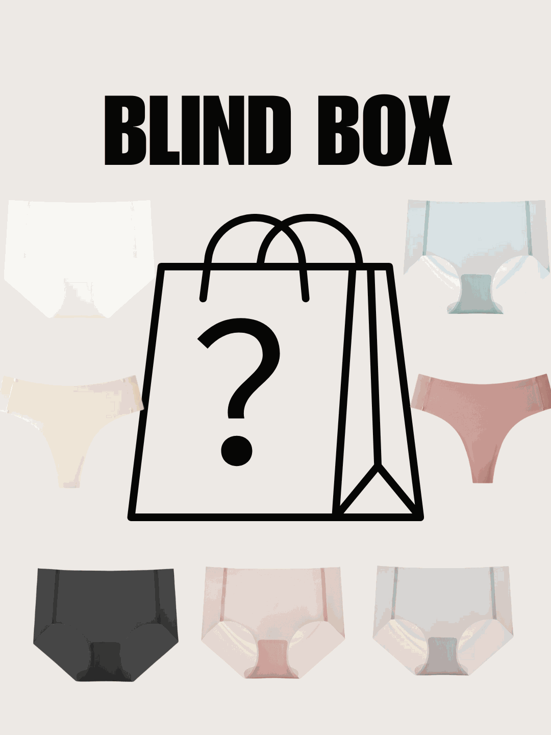 Seamless Underwear Blind Box Kit of 5