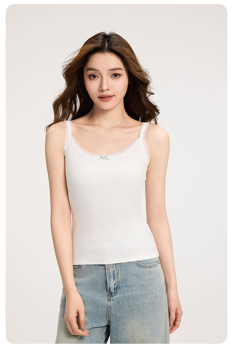 Lace Cami with Spaghetti Straps