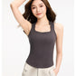Square Neck Wide Strap Tank Top
