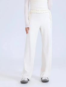NuMotion Core NakedFeel Ruffle Tie-Waist Flow Pants Nuage