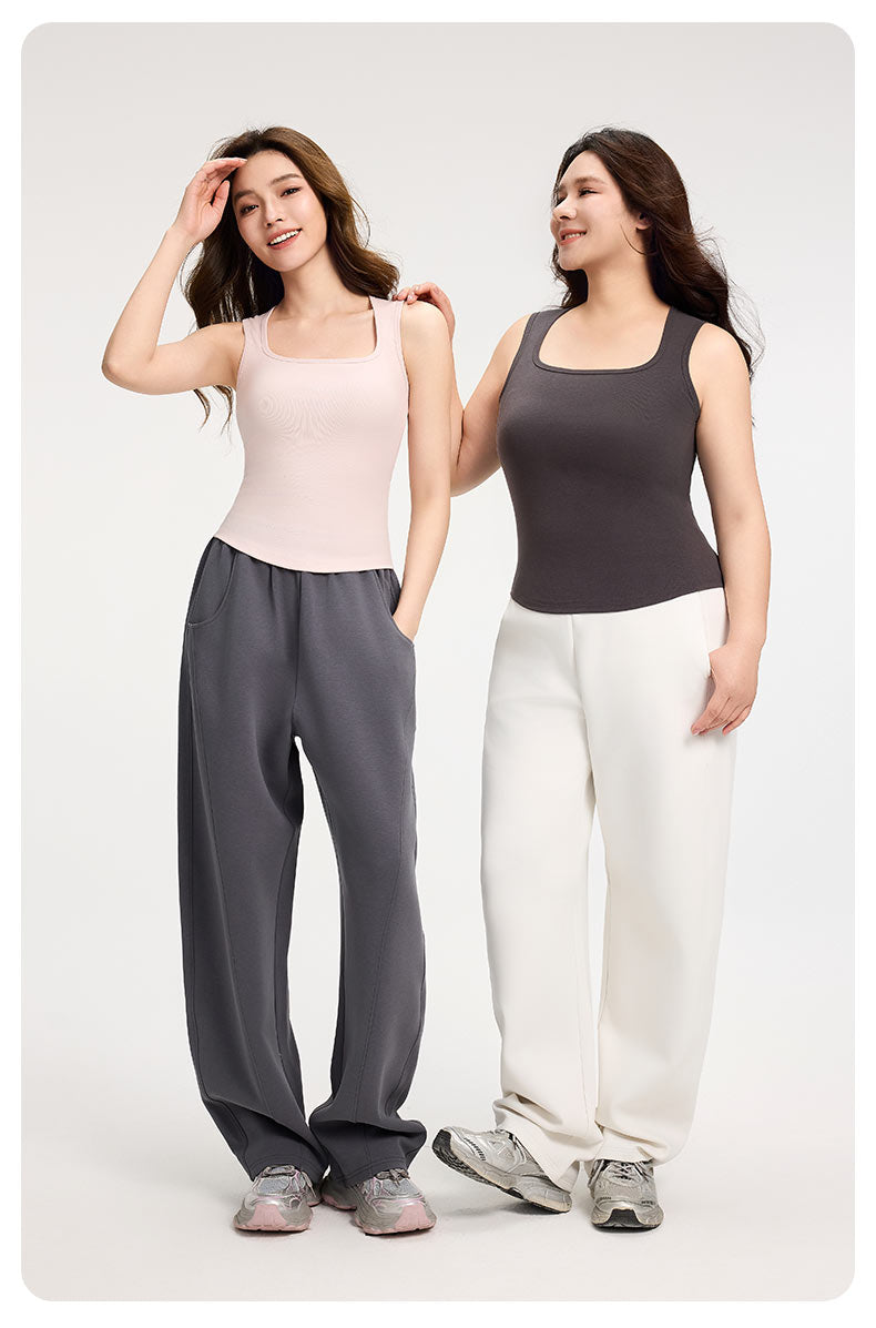 Square Neck Wide Strap Tank Top