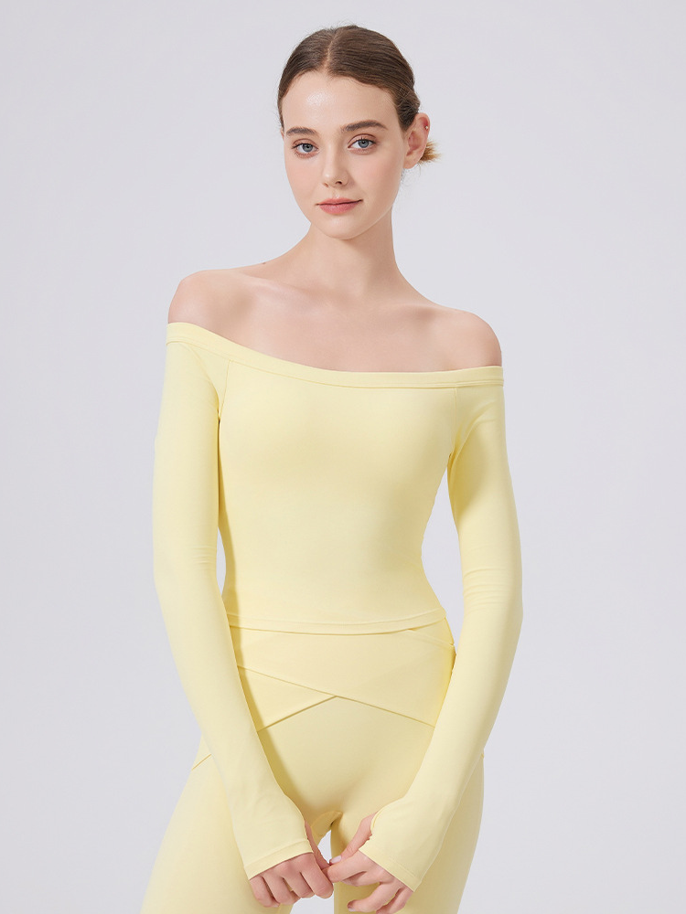 NuMotion Core NakedFeel Off-Shoulder Sculpt Top