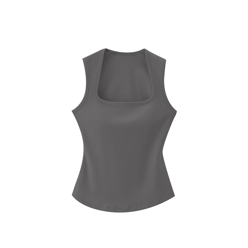Square Neck Wide Strap Tank Top