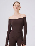NuMotion Core NakedFeel Off-Shoulder Sculpt Top Nuage