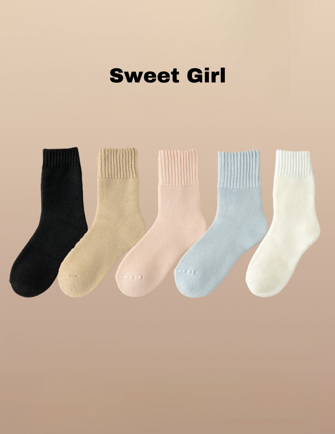 Le kit de 5 paires de chaussettes chaudes Cloud 