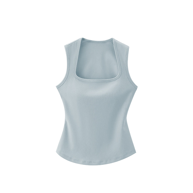 Square Neck Wide Strap Tank Top