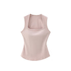Square Neck Wide Strap Tank Top