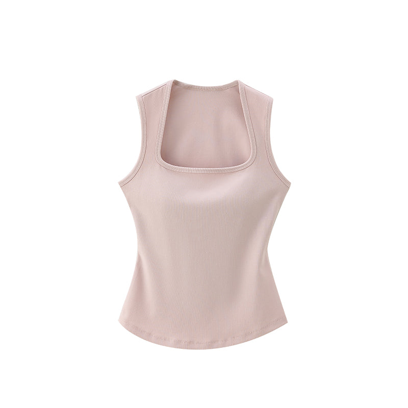 Square Neck Wide Strap Tank Top