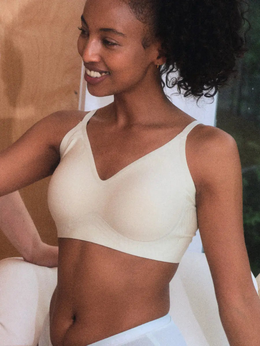 Wireless Soft Stay-Put Bra Pull Over Nuage
