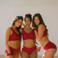 NuCloud Red Holiday Bra Set