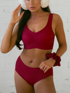 NuCloud Mid Rise Brief Burgundy Red