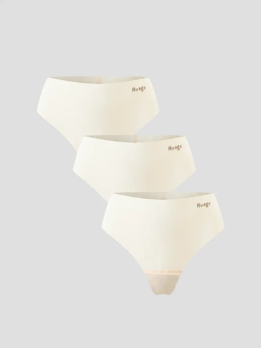 Nuair Mesh FlexShield Thong (3-Pack) Nuage