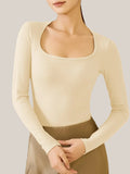 NuWarm Tech Thermal Square Neck Top Nuage