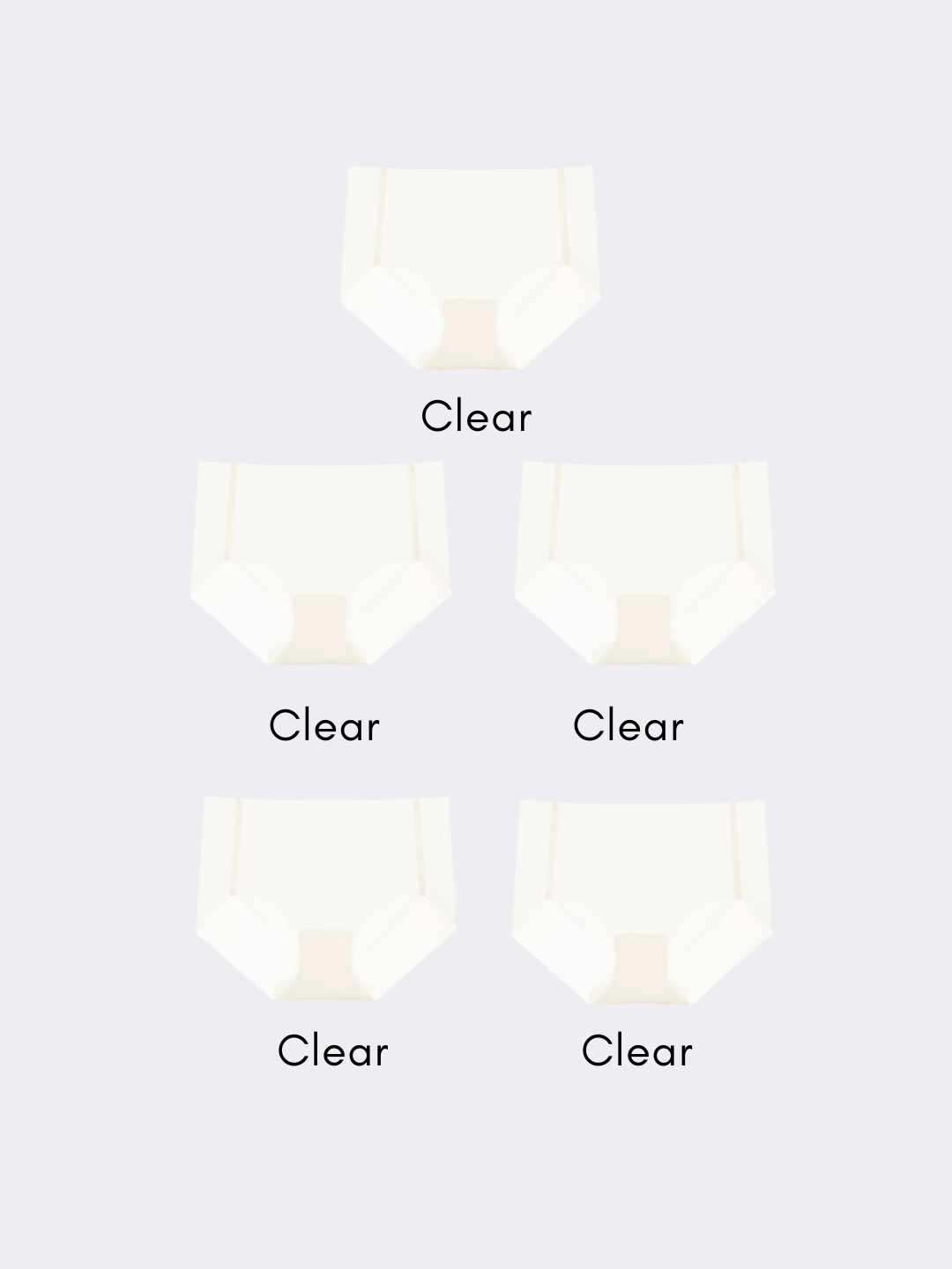 Lot de 5 culottes sans couture Cloud Comfort 