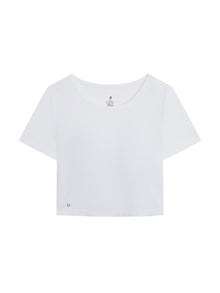 T-shirt ras du cou avec soutien-gorge intégré