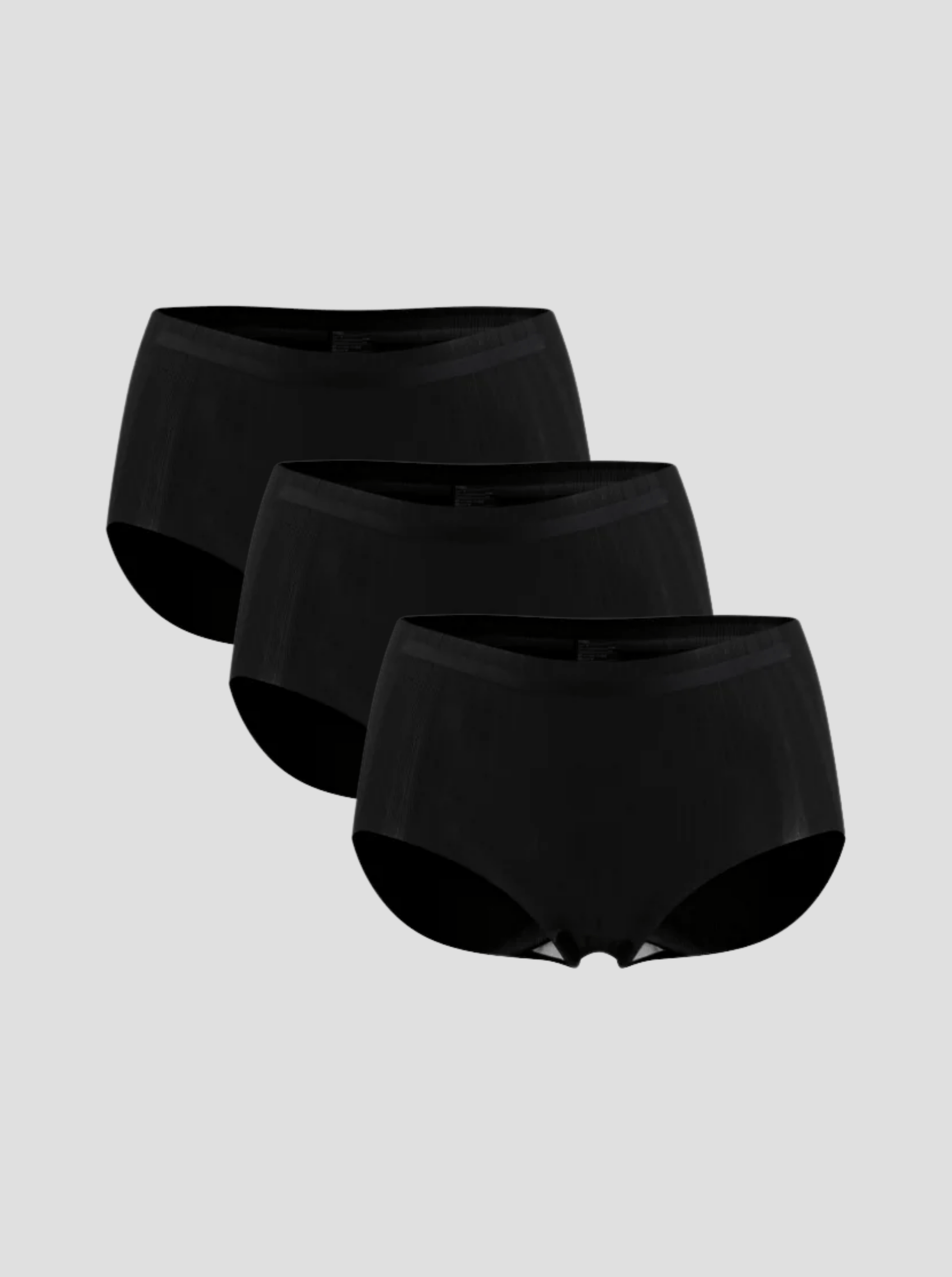 NuAir Mesh Raw seamless black briefs 3-pack with breathable, ultra-light mesh fabric and raw-cut edges for a no-line look