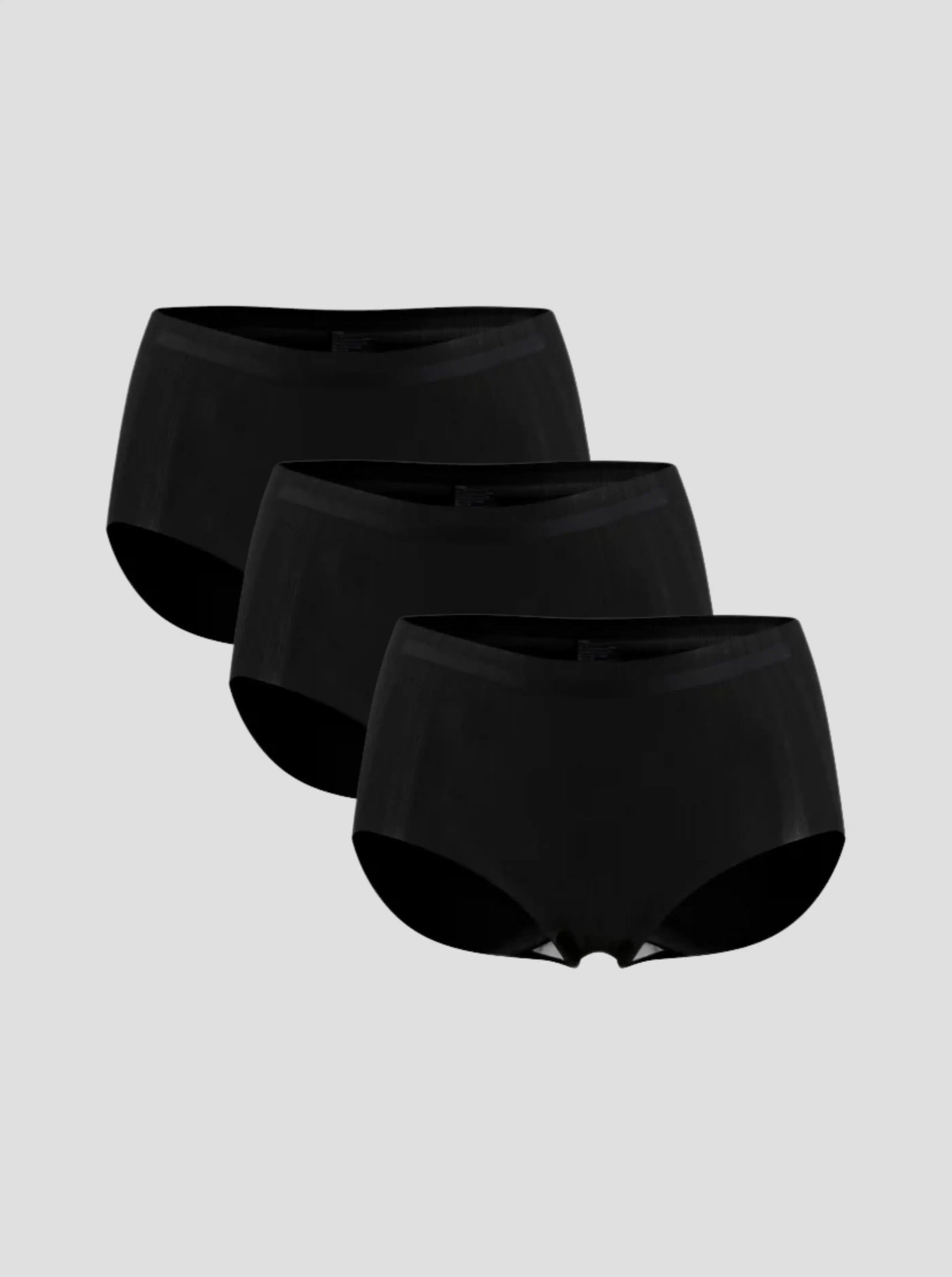 NuAir Mesh Raw seamless black briefs 3-pack with breathable, ultra-light mesh fabric and raw-cut edges for a no-line look