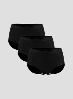 NuAir Mesh Raw seamless black briefs 3-pack with breathable, ultra-light mesh fabric and raw-cut edges for a no-line look