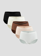 NuAir Mesh Raw seamless breathable mesh briefs 5-pack in assorted colors