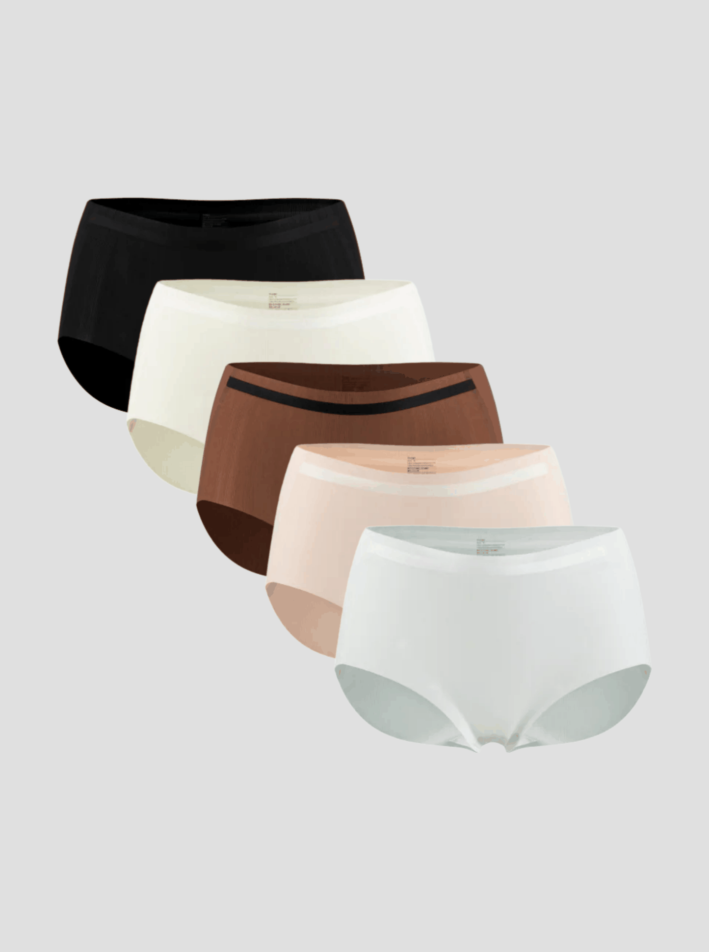 NuAir Mesh Raw seamless breathable mesh briefs 5-pack in assorted colors