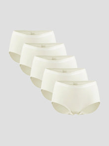 NuAir Mesh Raw seamless breathable mesh briefs 5-pack in white