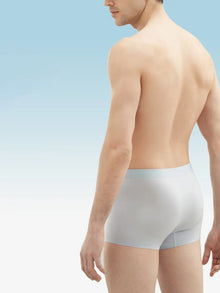 Men wearing breathable, ultra-soft NuCloud Men Kit boxer briefs with smooth waistband and no-chafe seams for all-day comfort