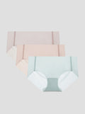 NuCloud Original Bikini 3-pack low-rise seamless breathable panties with cotton gusset in neutral colors