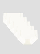 NuCloud Original Bikini 5-pack of low-rise, seamless, breathable white briefs with cotton gusset for comfort and invisible fit.