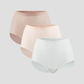 NuCloud Original High-Rise 3-pack seamless high-rise briefs in neutral tones with smooth, breathable fabric and full coverage fit