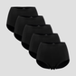 NuCloud Original High-Rise 5-pack black seamless high-rise briefs with breathable, second-skin fabric and full coverage fit