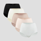 NuCloud Original High-Rise 5-pack seamless high-rise briefs in assorted colors with breathable cotton gusset and smooth, flattering fit