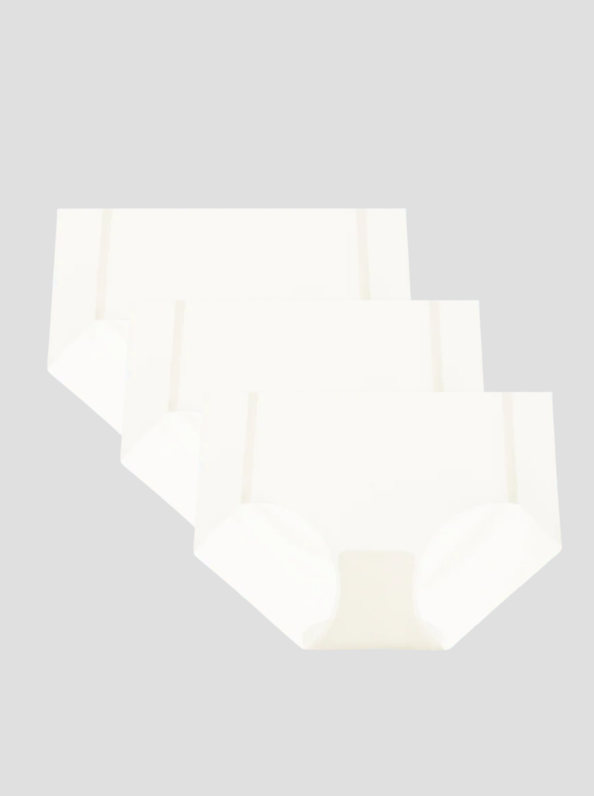 NuCloud Original Mid-Rise Brief 3-pack with raw-cut edges, full coverage, no visible panty lines, and 100% cotton gusset.