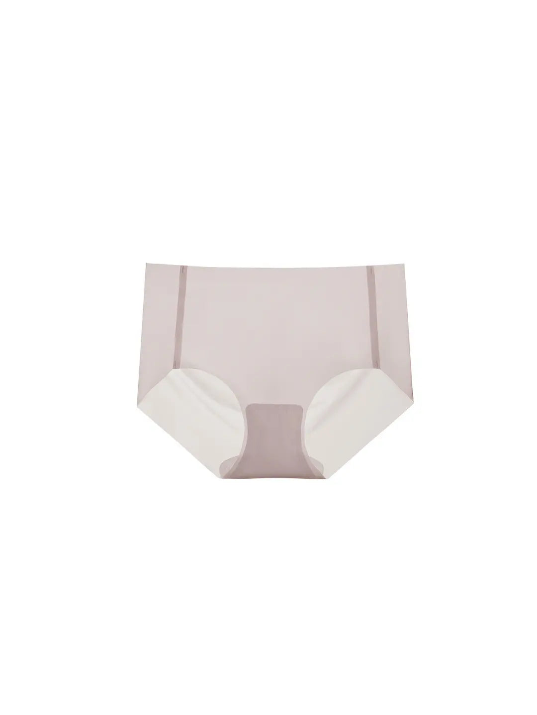 NuCloud Original Mid-Rise Brief Cream with white accents on a white background