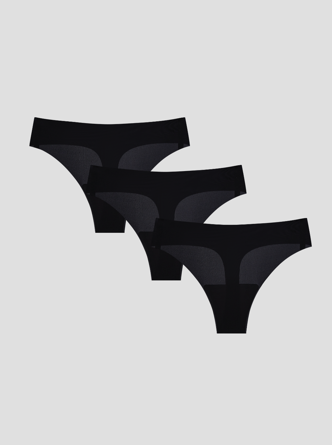Three NuCloud Original Thong on a light gray background
