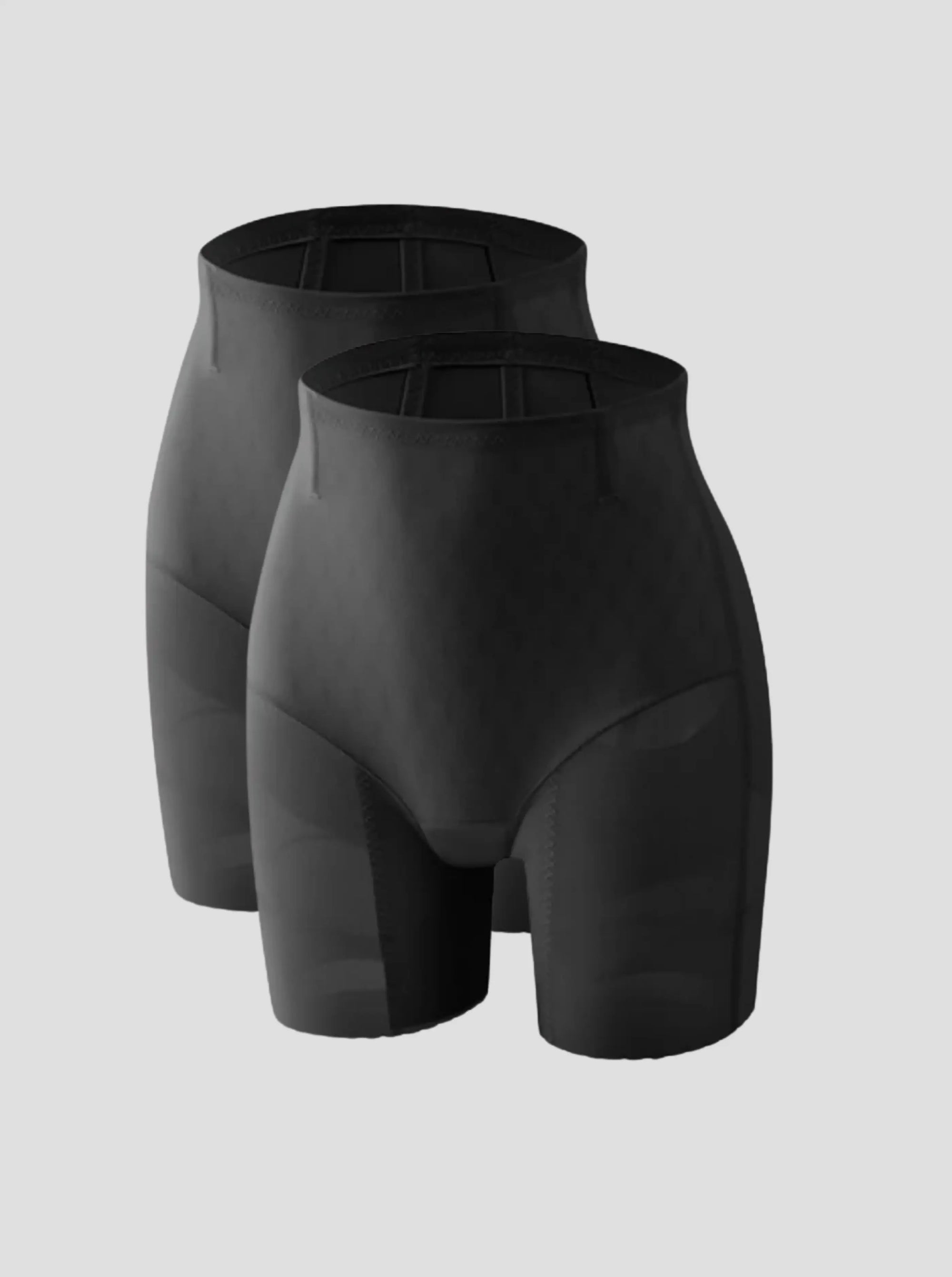NuForme Lifting Boxer 2-pack black shaping boxer briefs with 3D contouring and targeted compression zones for booty lift and tummy control