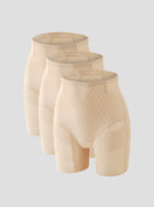 NuForme Lifting Boxer 3-pack beige shaping boxers with 3D contouring and tummy control