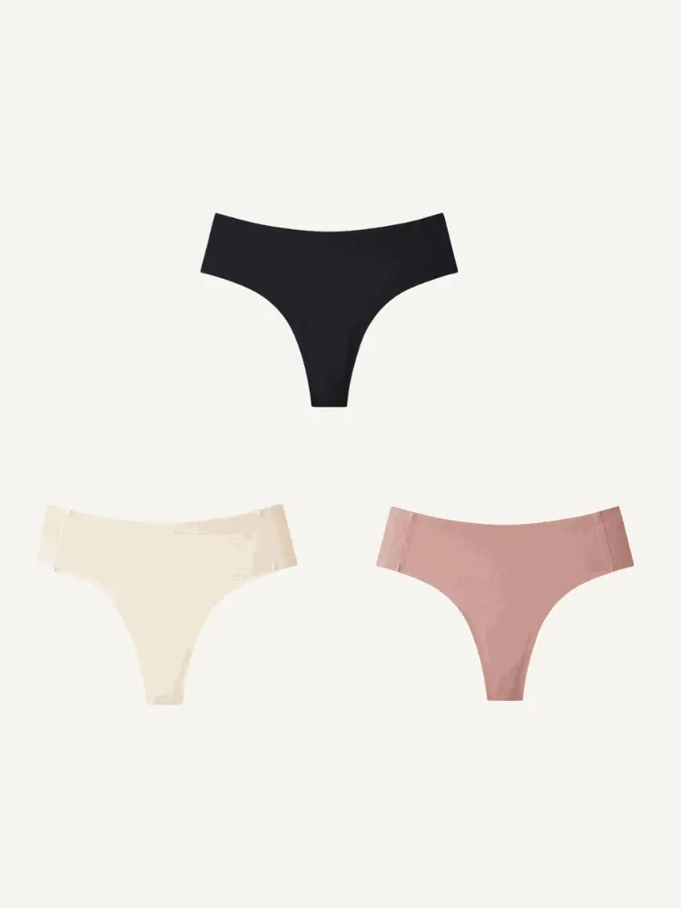 SmoothMove Anti-Camel Toe Thong Kit of 3 Nuage