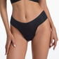 NuShield Thong Light seamless black thong with anti-camel toe protection and breathable fabric for everyday comfort