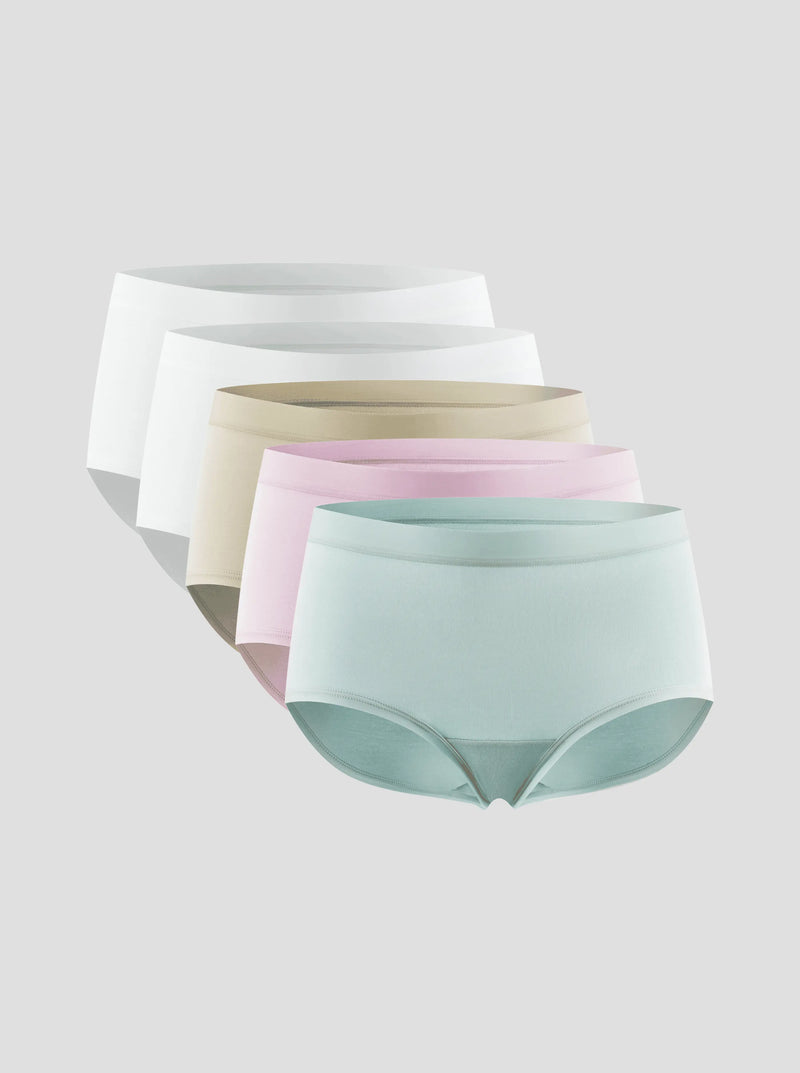 Set of 5 modal underwear, with no digging in breathable waist band .